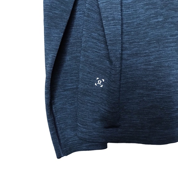 Lululemon x Peloton Metal Vent Tech Tee Long Sleeve Heathered Blue T-Shirt XL - Picture 9 of 10